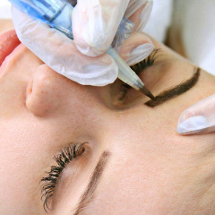 Перманентный макияж татуаж бровей Уфа